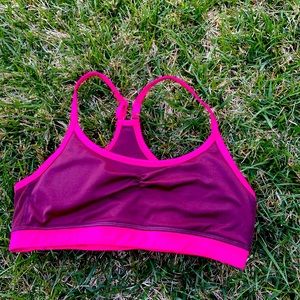 Nice pink sporty athletic sports bra